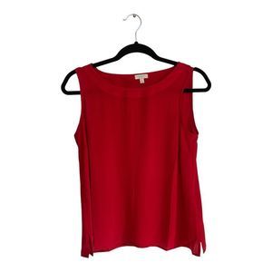 Talbots sleeveless red blouse petite size S/P